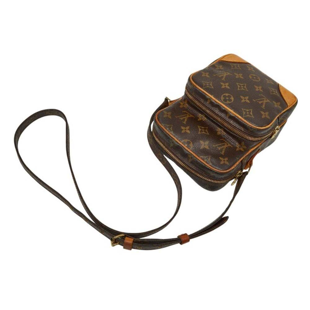 LOUIS VUITTON Authentic Brown Monogram Leather Shoulder Bag - Picture 11 of 14